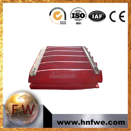 <b>Manganese Parts Cheek Plate for Jaw Crusher</b>