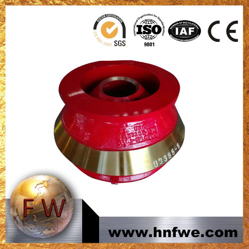 high manganese steel casting cone crusher part, bowl liner