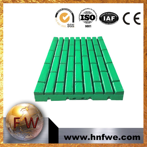 High Manganese Steel Jaw Crusher Parts- Jaw Plate Liner Plat