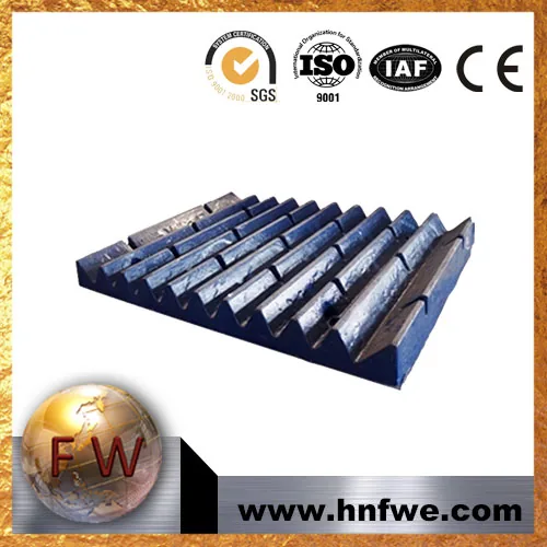 Jaw Crusher Tooth Plate for mining equipment